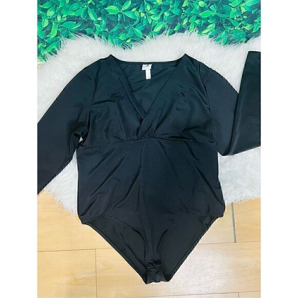 H&M black long sleeve body suit XL - Picture 6 of 12